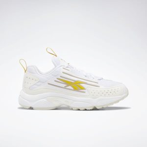 Adidasy Damskie Reebok DMX Series 2K Białe/Głęboka Zielone Żółte PL 51ZBRQW